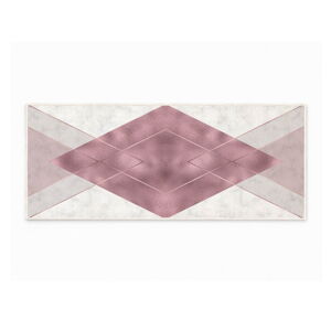 Bílo-fialový pratelný koberec 80x150 cm – Oyo Concept