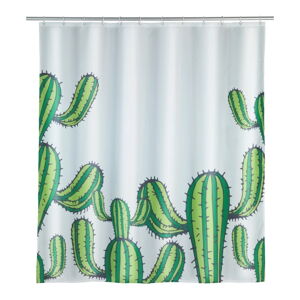 Sprchový závěs Wenko Cactus, 180 x 200 cm