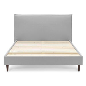 Šedá dvoulůžková postel Bobochic Paris Sary Dark, 160 x 200 cm
