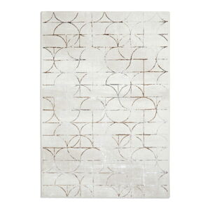 Béžový/ve stříbrné barvě koberec 170x120 cm Creation - Think Rugs
