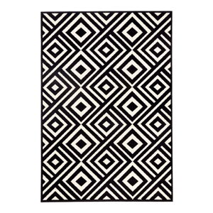 Černobílý koberec Hanse Home Art, 70 x 140 cm
