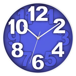 Modré nástěnné hodiny Postershop Eve, ø 30 cm