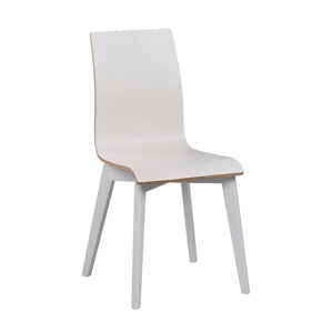 Bílá jídelní židle s bílými nohami Rowico Grace