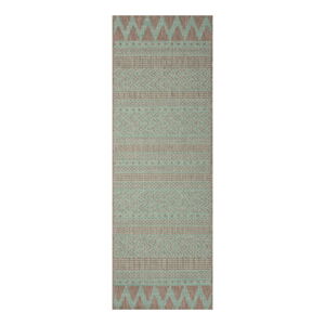 Zeleno-béžový venkovní koberec Bougari Sidon, 70 x 200 cm