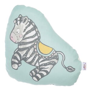 Dětský polštářek s příměsí bavlny Mike & Co. NEW YORK Pillow Toy Zebra, 28 x 29 cm