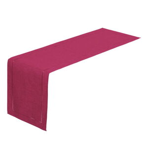 Fuchsiově růžový běhoun na stůl Unimasa, 150 x 41 cm