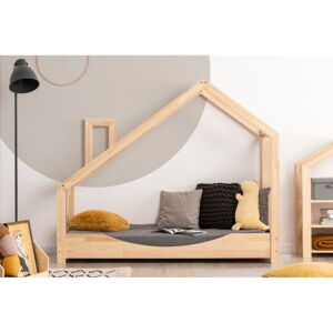Domečková postel z borovicového dřeva Adeko Luna Elma, 90 x 150 cm