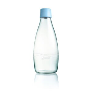 Pastelově modrá skleněná lahev ReTap s doživotní zárukou, 800 ml