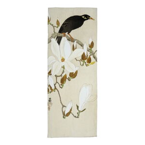 Zeleno-béžový koberec běhoun 135x55 cm Bird - Velvet Atelier