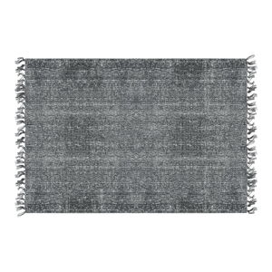 Černý bavlněný koberec PT LIVING Washed, 140 x 200 cm