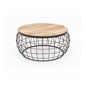 Konferenční stolek s železnou konstrukcí WOOX LIVING Nest, ⌀ 74 cm