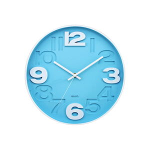 Tyrkysové nástěnné hodiny Postershop Matt, ø 30 cm