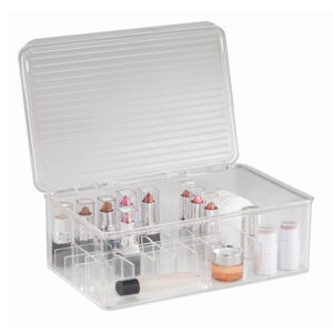 Organizér InterDesign Clarity Lipstick & Cosmetic Box, 27,5 x 18,5 x 9,5 cm