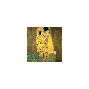 Reprodukce obrazu Gustav Klimt - The Kiss, 60 x 60 cm