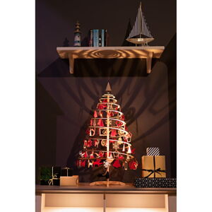 Dřevěný dekorativní vánoční stromek Spira Small, výška 85 cm