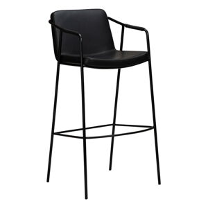 Černá barová židle z imitace kůže DAN-FORM Denmark Boto, výška 95 cm