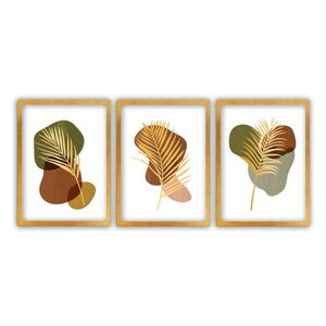 Sada 3 obrazů Vavien Artwork Palm, 35 x 45 cm