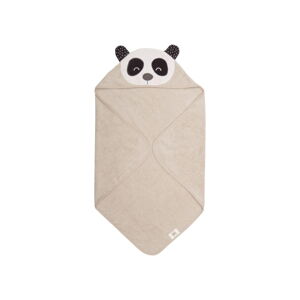 Béžový dětský ručník z froté bavlny Södahl Panda, 80 x 80 cm
