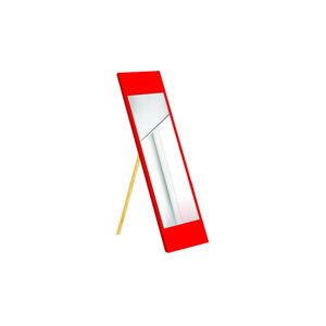 Stojací zrcadlo s červeným rámem Oyo Concept, 35 x 140 cm