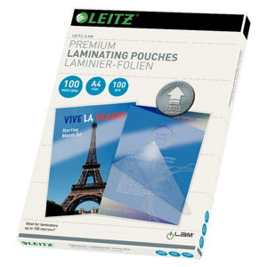 Sada 100 laminovacích kapes Leitz Home Office, A4, 100 mic