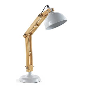 Bílá stolní lampa Geese Wooden
