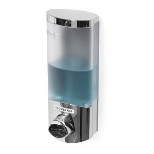 Dávkovač na mýdlo ve stříbrné barvě Compactor Uno, 360 ml