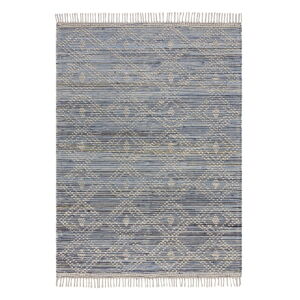 Modrý bavlněný koberec Flair Rugs Lissie, 120 x 170 cm