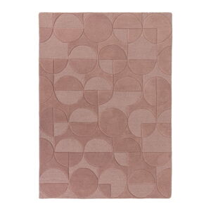 Růžový vlněný koberec Flair Rugs Gigi, 200 x 290 cm