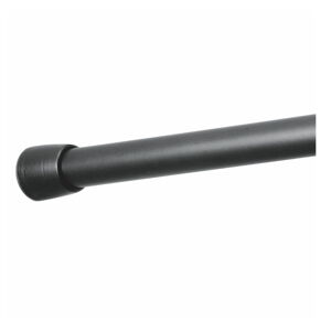 Černá tyč na sprchový závěs s nastavitelnou délkou iDesign Cameo, délka 198 - 274 cm