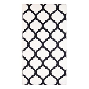 Černobílý koberec Vitaus Jessica, 80 x 50 cm