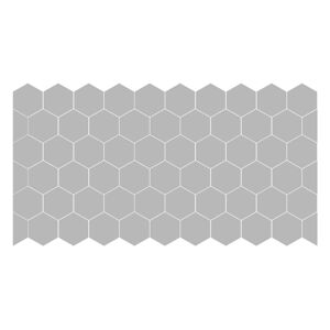 Sada 50 matných nálepek na sklo Ambiance Hexagon