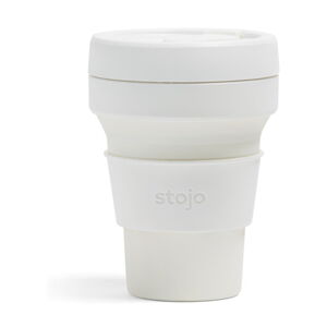 Bílý skládací termohrnek Stojo Pocket Cup Quartz, 355 ml