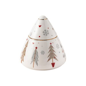 Porcelánová cukřenka s vánočním motivem Brandani Fiocco, ⌀ 10,5 cm
