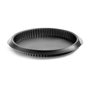 Černá silikonová forma na quiche Lékué, ⌀ 28 cm
