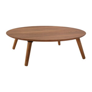 Konferenční stolek z jasanového dřeva Ragaba Contrast Slice, ⌀ 100 cm