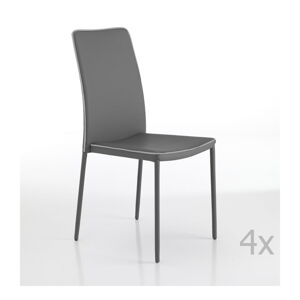 Šedé jídelní židle v sadě 2 ks – Tomasucci