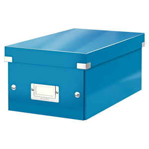 Modrá úložná krabice s víkem Leitz DVD Disc, délka 35 cm