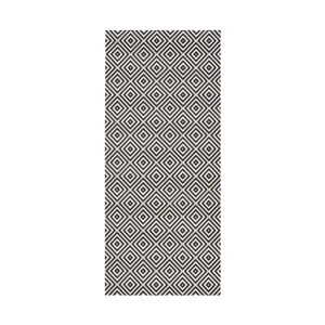 Černo-bílý venkovní koberec Bougari Karo, 80 x 200 cm