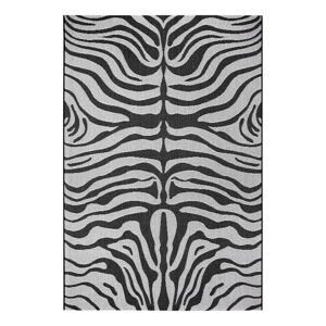 Černo-šedý venkovní koberec Ragami Safari, 200 x 290 cm