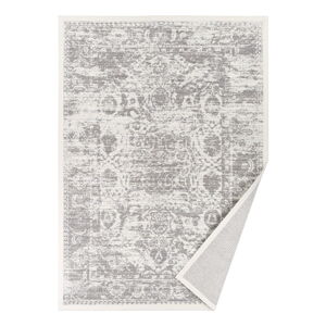Bílý vzorovaný oboustranný koberec Narma Palmse, 160  x  230 cm