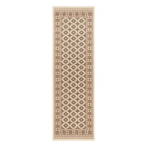 Béžový koberec Nouristan Sao Buchara, 80 x 250 cm