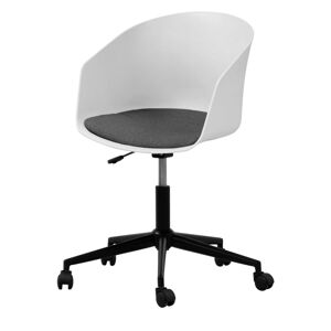 Bílá kancelářská židle na kolečkách Interstil MOON