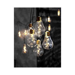 Světelný LED řetěz Star Trading Bulbs, 10 světýlek