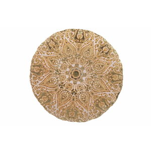 Skleněný talíř v bílo-zlaté barvě Villa d'Este Oro, ø 32 cm