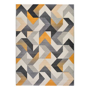 Oranžovo-šedý koberec Universal Gladys Abstract, 160 x 230 cm
