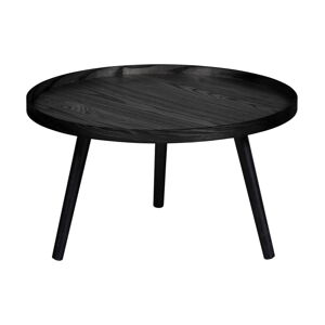 Černý konferenční stolek WOOOD Mesa, Ø 60 cm