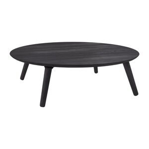 Šedý konferenční stolek z jasanového dřeva Ragaba Contrast Slice, ⌀ 100 cm