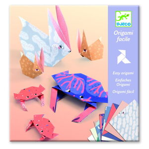 Sada 24 origami papírů s návodem Djeco Family