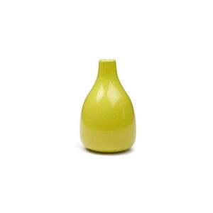 Žlutá kameninová váza Kähler Design Botanica, výška 18 cm