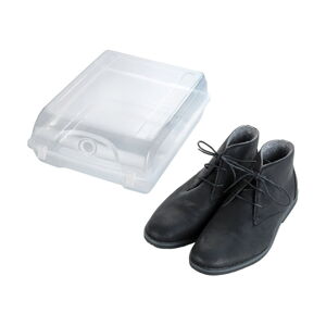 Transparentní úložný box na boty Wenko Smart, šířka 29 cm